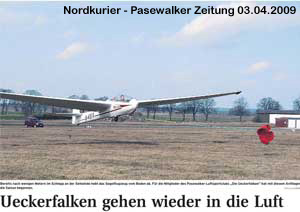 Nordkurier-Pasewalker-Zeitung-03.04.2009-Die-Ueckerfalken-gehen-wieder-in-die-Luft-Kleines-Bild-m-Text