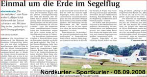 Nordkurier-Sportkurier-06.09.08-Einmal-um-die-Erde-im-Segelflug-Kleines-Bild-m-Text